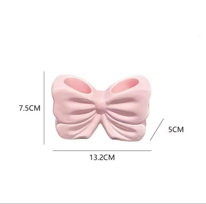 Creative Bow Toothbrush Holder Stand – Cute Bathroom Organizer