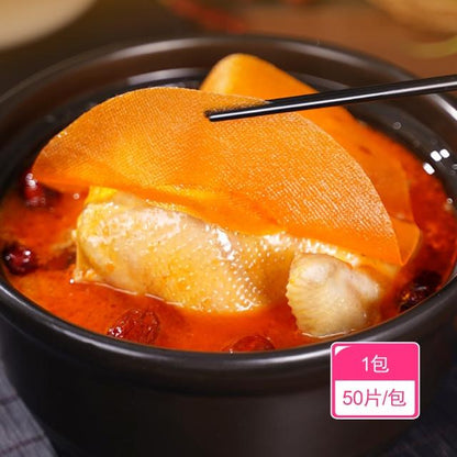50pcs Oil-Absorbing Soup Filter Paper Sheets