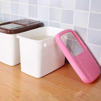 10Kg Airtight Rice Storage Container Bin Dispenser