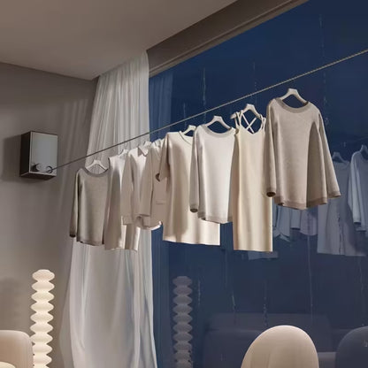 Retractable Clothesline 4.2m | Wall Mounted Indoor & Outdoor Clothes Dryer – Runstore.pk