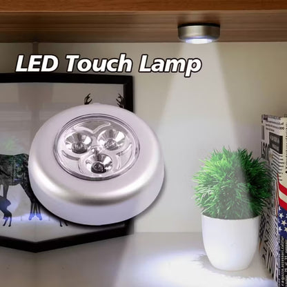 LED Tap Touch Light | Wireless Stick-On 3 LED Night Lamp for Kitchen, Closet & Home – Runstore.pk