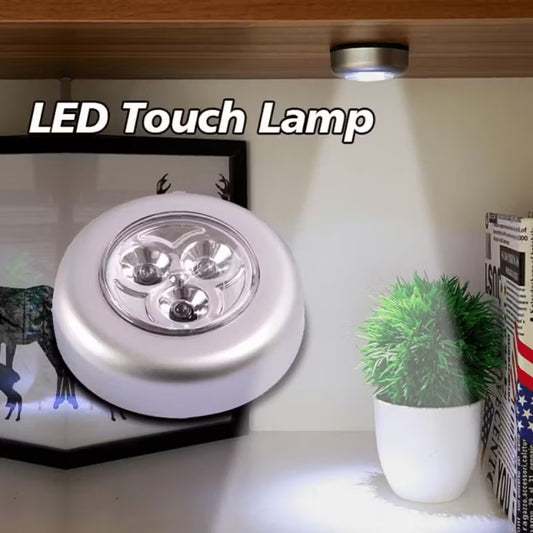 LED Tap Touch Light | Wireless Stick-On 3 LED Night Lamp for Kitchen, Closet & Home – Runstore.pk