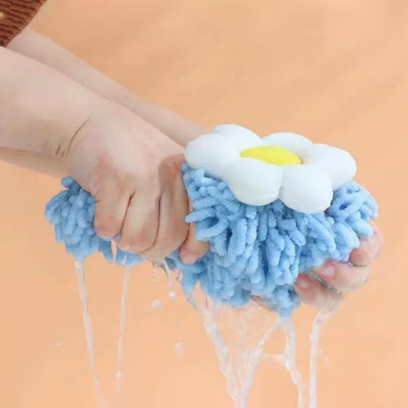Hanging Soft Flower Hand Towel for Kitchen