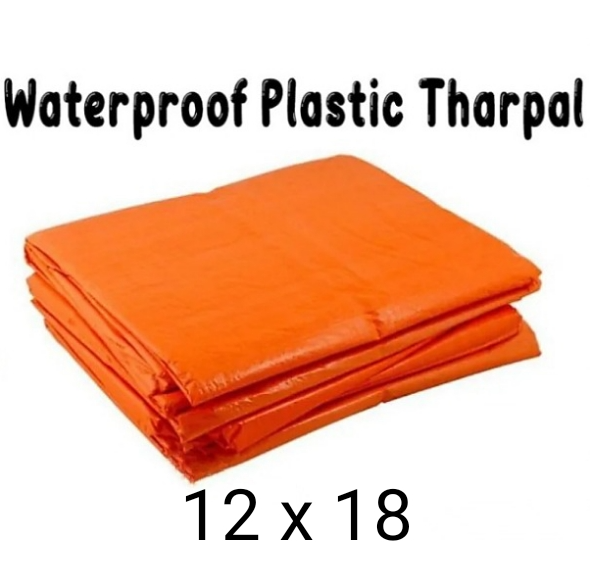 Heavy-Duty Orange PVC Tarpaulin – Waterproof Tarpal Sheet