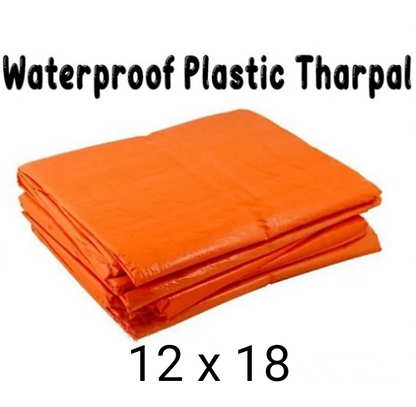 Heavy-Duty Orange PVC Tarpaulin – Waterproof Tarpal Sheet