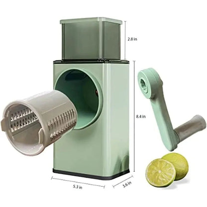 3-In-1 Manual Vegetable Cutter Set | Multifunctional Slicer, Chopper & Square Drum Cutter