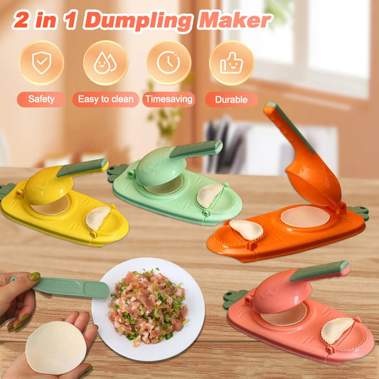 2-in-1 Multi-Function Manual Dumpling Maker Machine