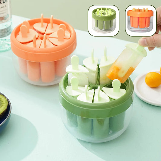 8-Grids Barrel Shaped Ice Cream Maker Tray