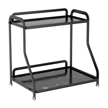 Marble Texture 2 Tier Cosmetic Organizer | Luxury Bathroom Vanity Storage Rack
