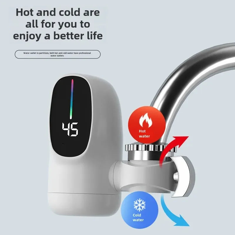 3000W Instant Electric Hot Water Heater Faucet | Tankless Fast Heating Tap with LED Display – Runstore.pk