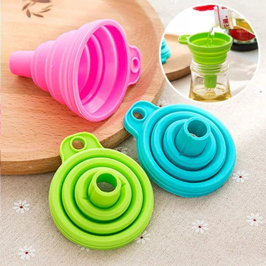 Silicone Collapsible Folding Liquid Funnel