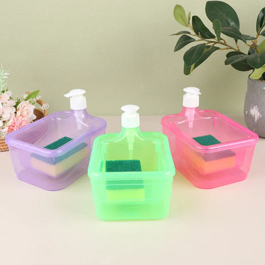 Countertop Soap Dispenser and Scrubber Organizer