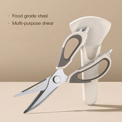 6-in-1 Stainless Steel Kitchen Scissors with Stand