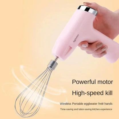 Electric Egg Beater & Garlic Chopper Set – Portable Mixer 4PCS