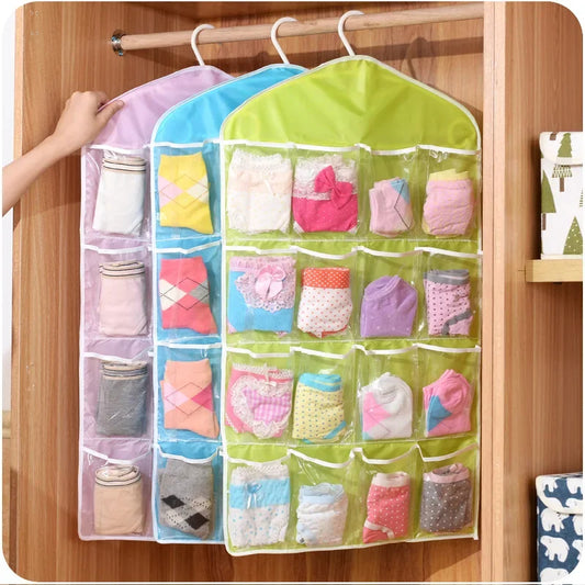 16 Pocket Wardrobe Hanging Organizer