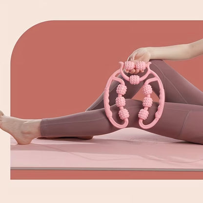 9-Wheel Manual Body Massager Roller | Leg, Thigh, Neck & Muscle Relaxation Clamp Massager