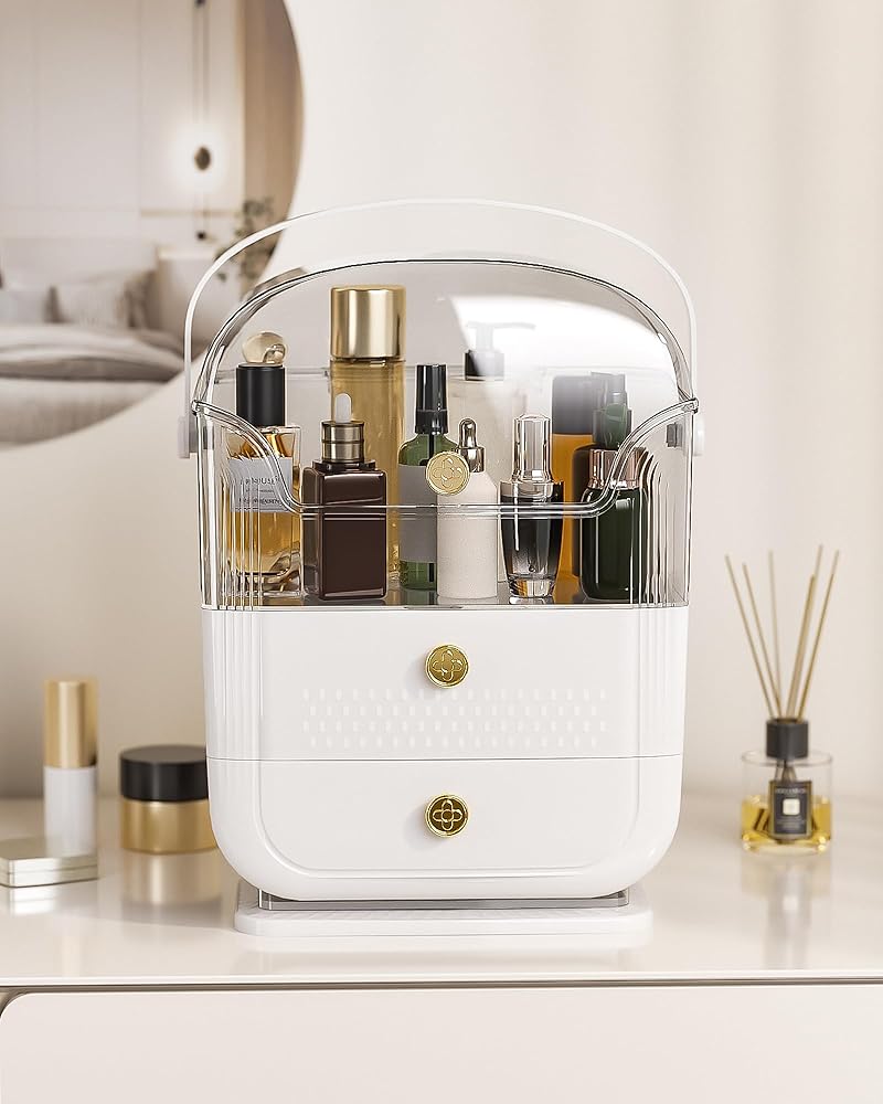Multifunctional Makeup Organizer Shelf for Vanity