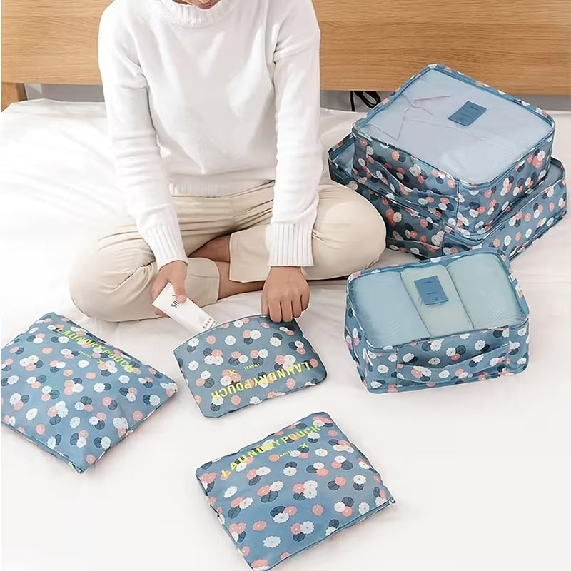 Waterproof 6 Pcs Travel Storage Bag Set | Packing Cubes Luggage Organizer – Runstore.pk