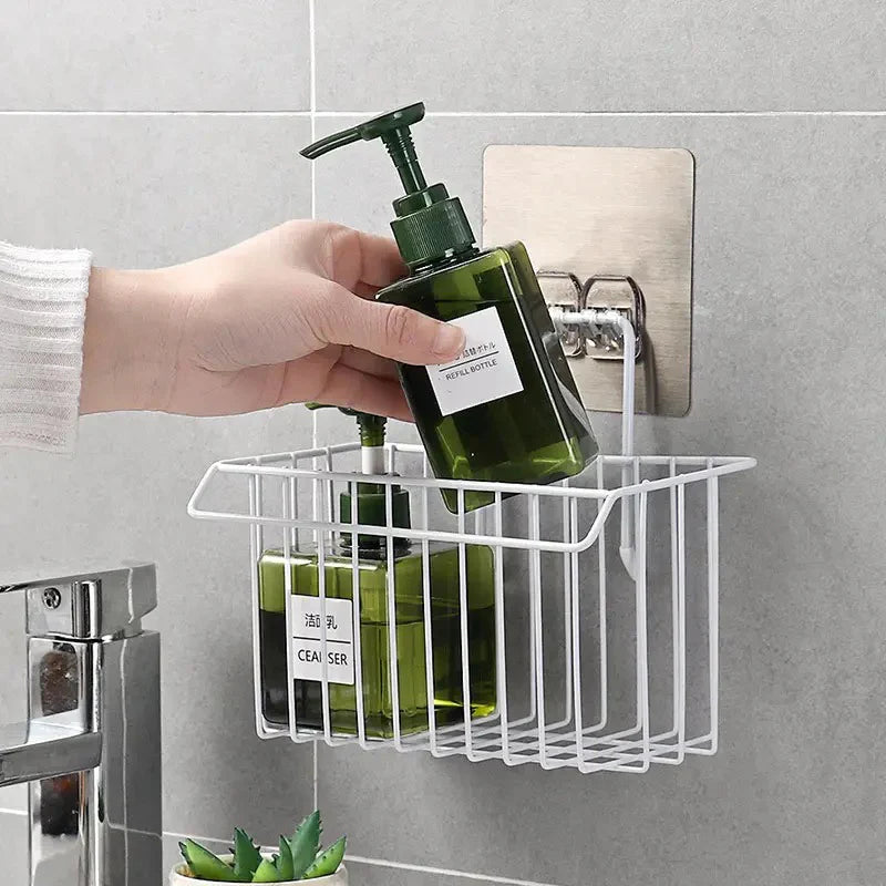 Metal Sponge Holder with Towel Stand