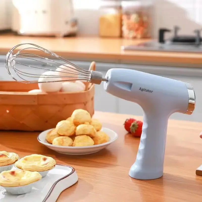 Electric Egg Beater & Garlic Chopper Set – Portable Mixer 4PCS