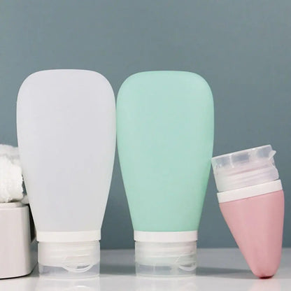 Silicone Travel Bottles 60ml (Pack of 3) – Leakproof Refillable Set