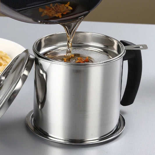 Large Capacity Stainless Steel Oil Filter Pot