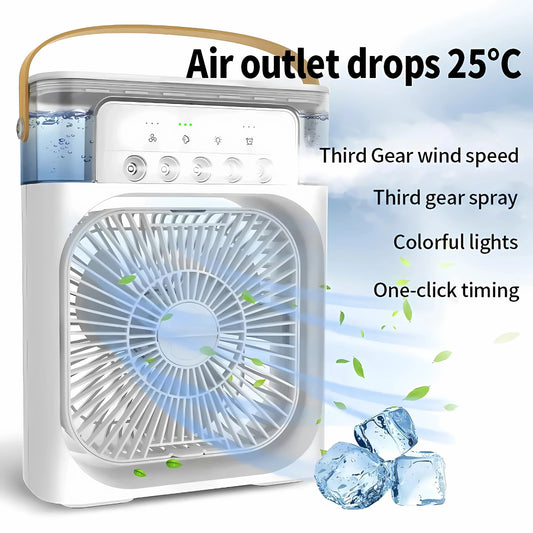Portable USB Air Conditioner Fan with Water Mist