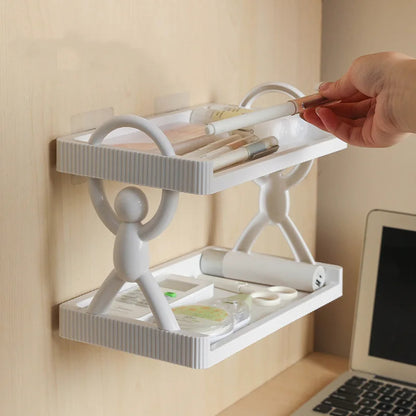 2-Layer Wall Mounted Shelf – Multipurpose Storage Organizer