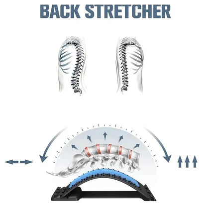 Lumbar Spine Corrector Waist Massager Back Care Stretch Cushion