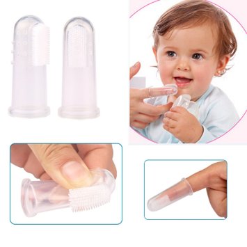 1Pc Baby Silicone Finger Toothbrush
