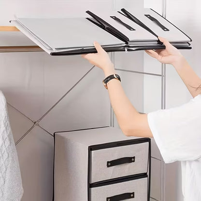2-Drawer Fabric Storage Box Organizer | Washable Linen Drawer for Underwear, Bras & Socks
