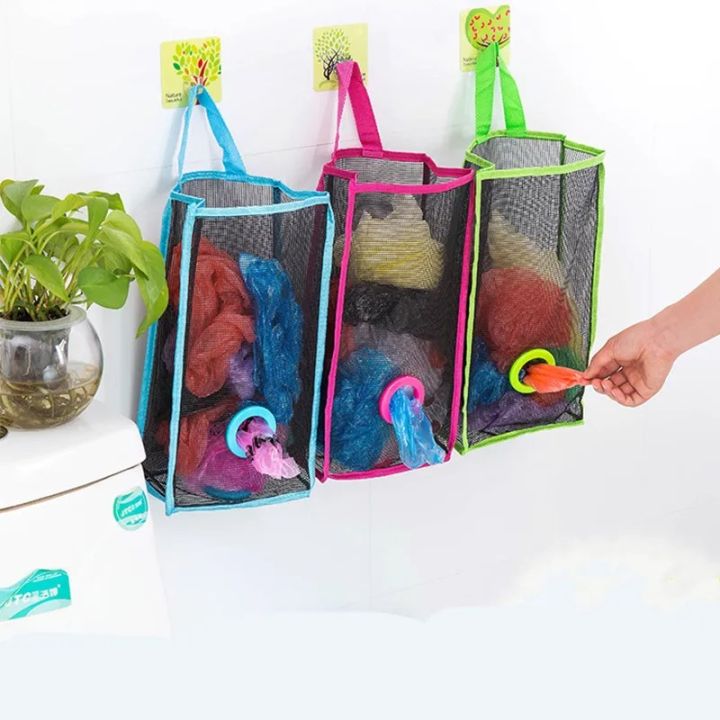 Plastic Shopping Bag & Trash Holder for Kitchen