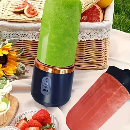 6-Blade Portable Electric Juicer Blender | USB Rechargeable Smoothie Blender Cup – Runstore.pk