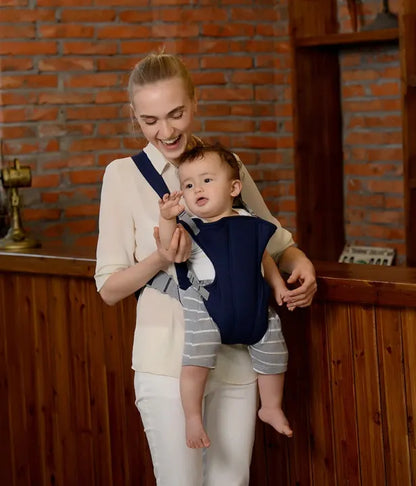 Baby Carrier with Double Adjustable Straps Breathable & Comfortable Sling Seat