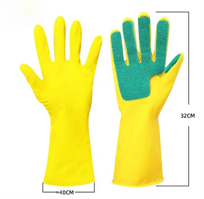 Reusable Silicone Dish Washing Gloves ( 1 Pair )