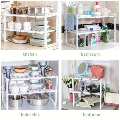 Under Sink Storage Organizer Shelf