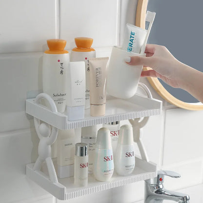 2-Layer Wall Mounted Shelf – Multipurpose Storage Organizer