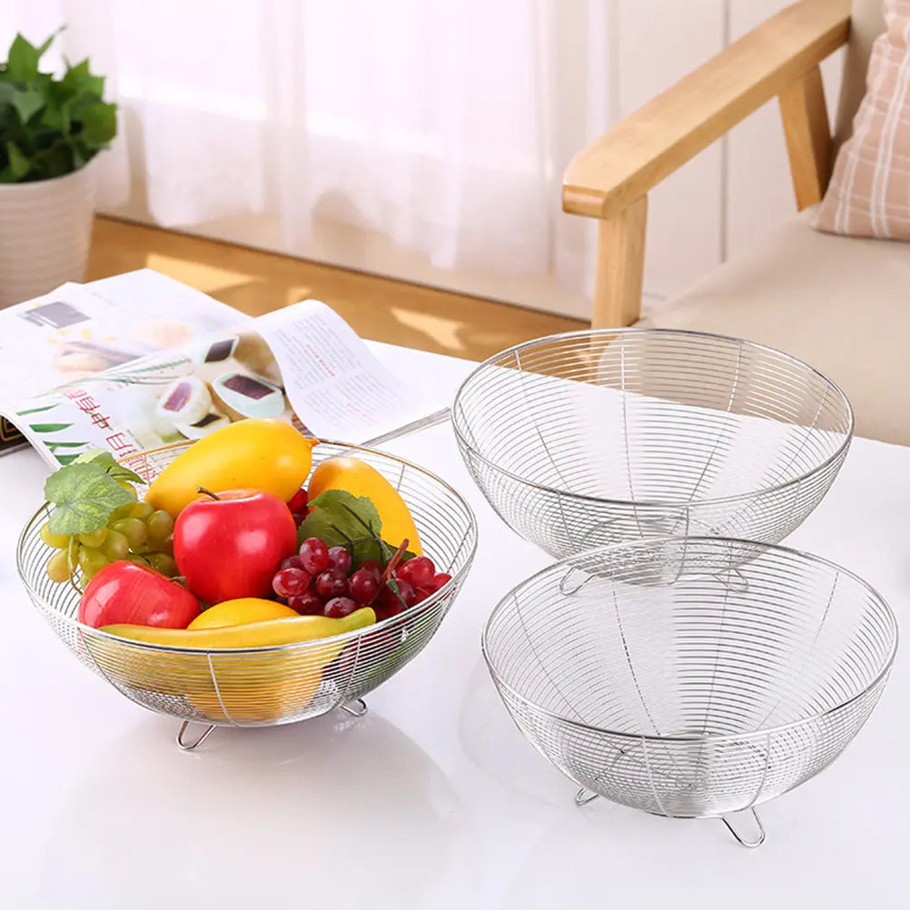 Stainless Steel Fruit Basket Strainer – Rust Free Kitchen Drain Rack