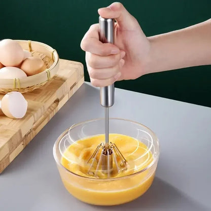 Stainless Steel Manual Egg Beater for Baking & Cooking