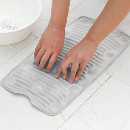 Foldable Silicone Non-Slip Laundry Washing Board Mat