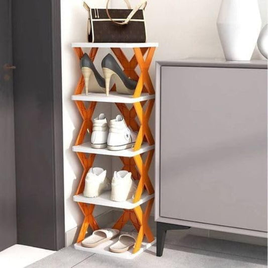 5-Layer Multi-Functional Stackable Storage Organizer Rack