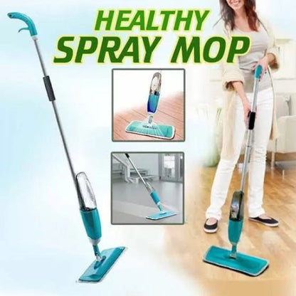 360° Rotating Spray Mop with Microfiber Pad for Wet & Dry Cleaning