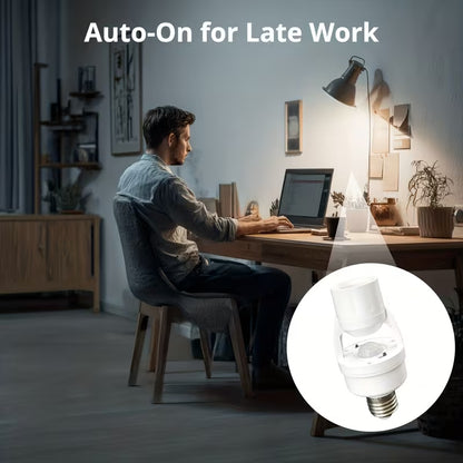 E27 PIR Motion Sensor Lamp Bulb Holder | Automatic Light ON/OFF Smart Socket