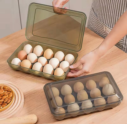 15 Grids Portable Egg Storage Tray Box
