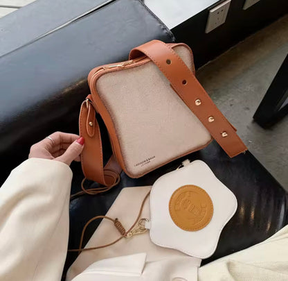 Fried Toast Bread Crossbody Shoulder Bag for Women