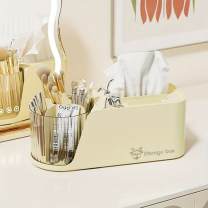 Multifunctional Decorative Tissue Box and Rotating Pen Holder