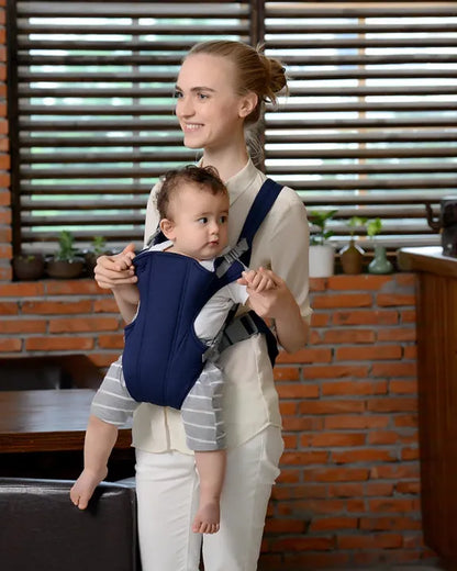 Baby Carrier with Double Adjustable Straps Breathable & Comfortable Sling Seat