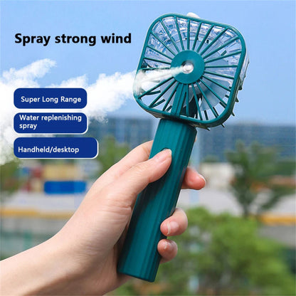 Mist Lash Fan USB Rechargeable – Portable Cooling Spray Fan