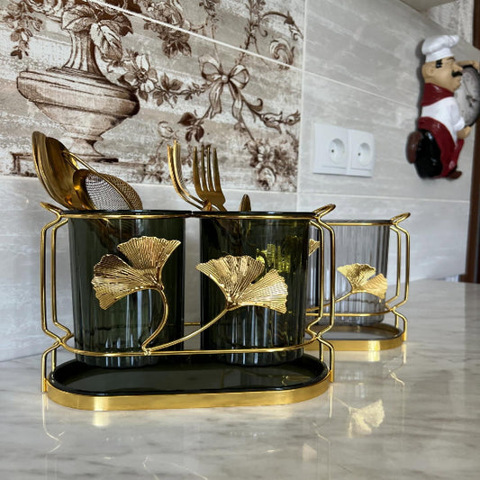 Clear Acrylic Cutlery Holder – Kitchen Utensil Organizer