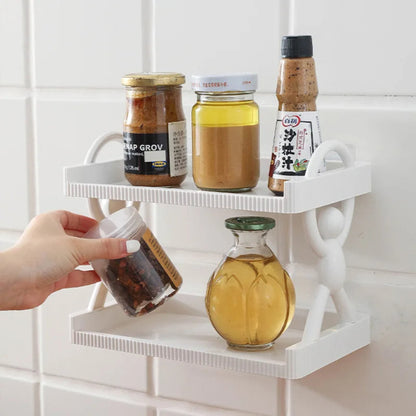 2-Layer Wall Mounted Shelf – Multipurpose Storage Organizer
